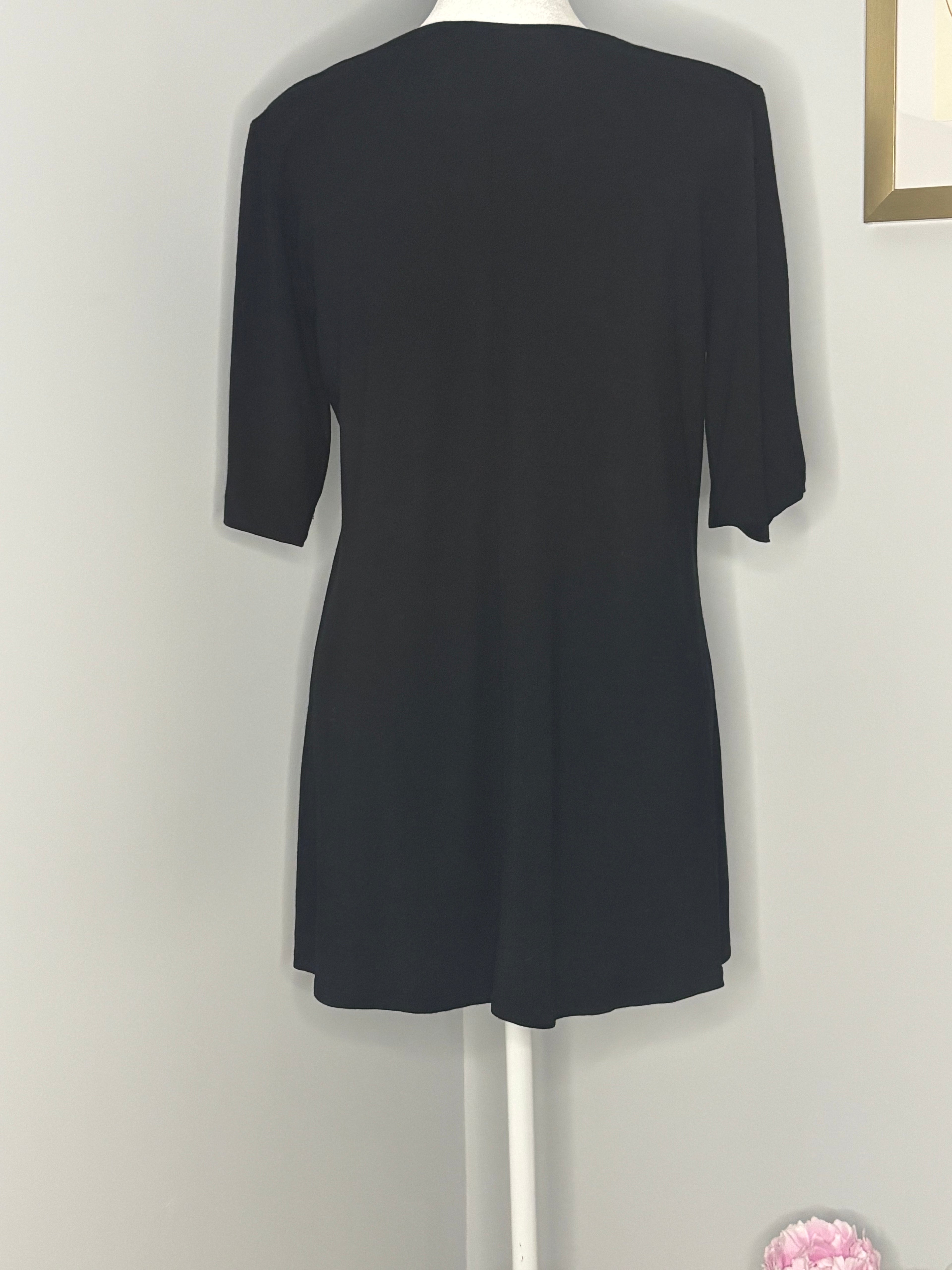 Cynthia Rowley Black Tunic Top – Size Medium