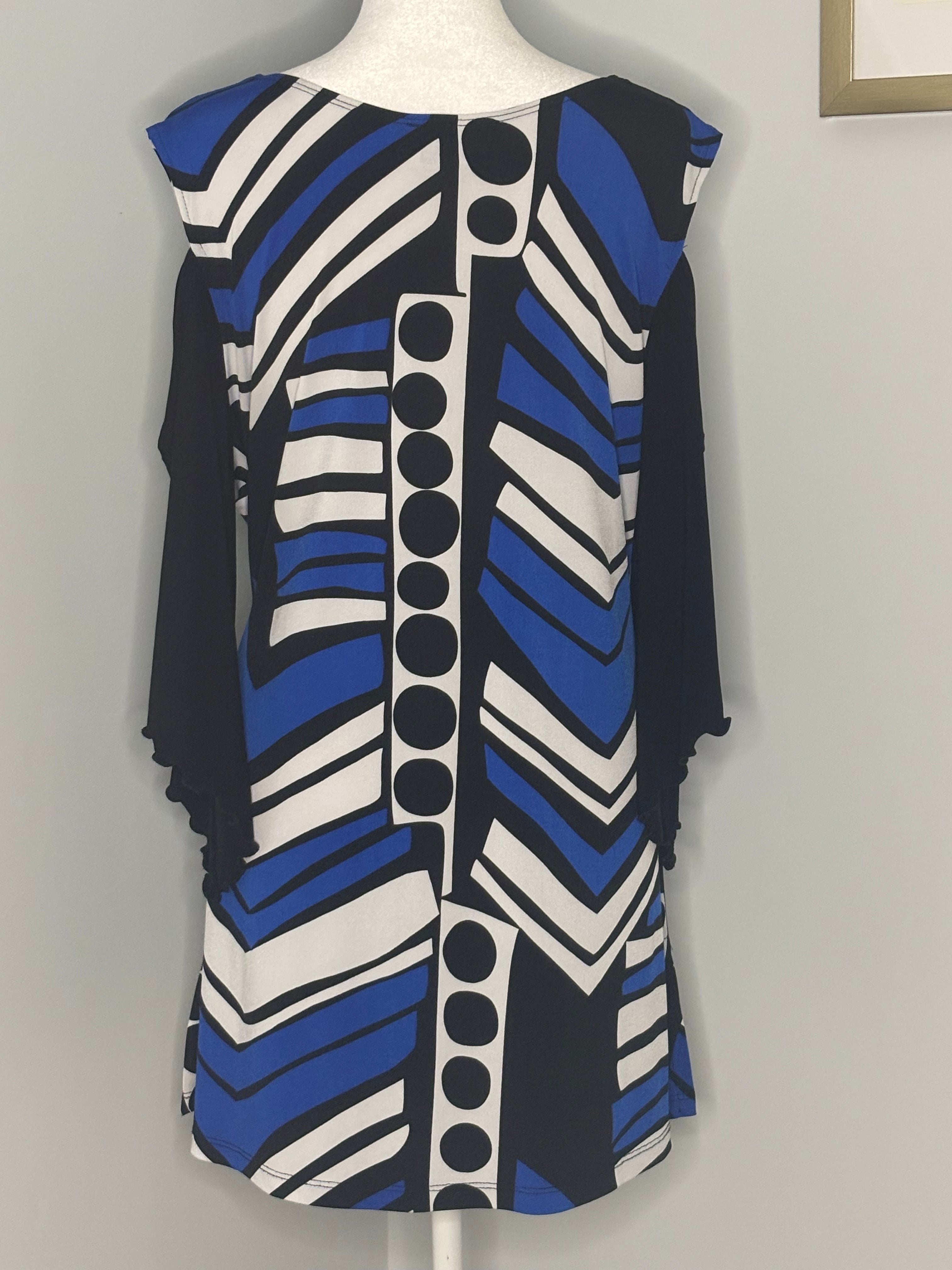 Joseph Ribkoff Cold Shoulder Tunic Top | Size 16