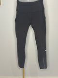 Lululemon Performance Crop Leggings with Side Pockets | Size 8