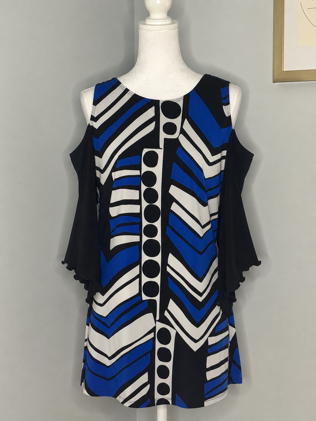 Joseph Ribkoff Cold Shoulder Tunic Top | Size 16