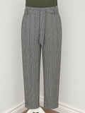 Zara Trafaluc Plaid Paperbag Ankle Pants | Size Medium