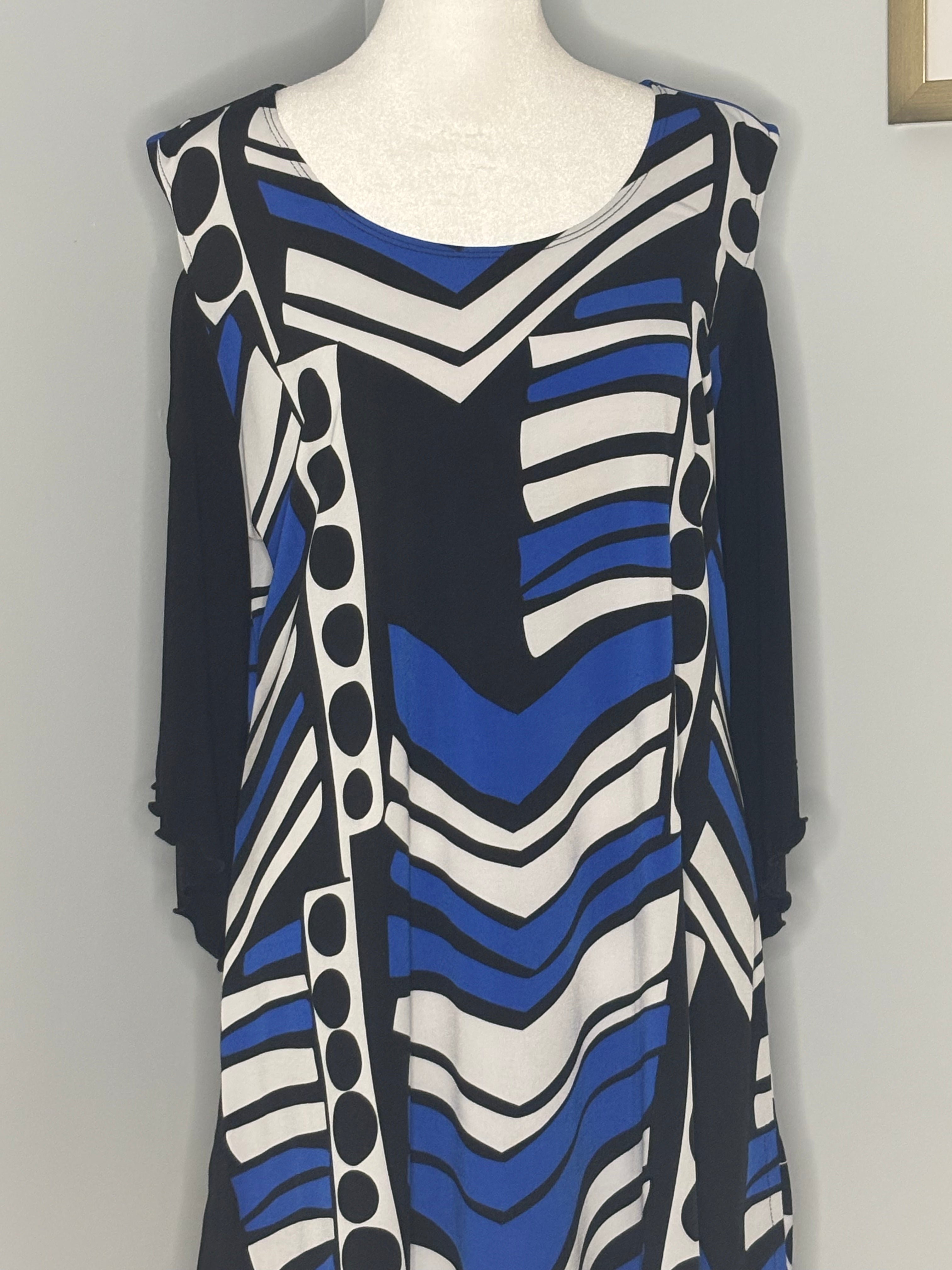 Joseph Ribkoff Cold Shoulder Tunic Top | Size 16