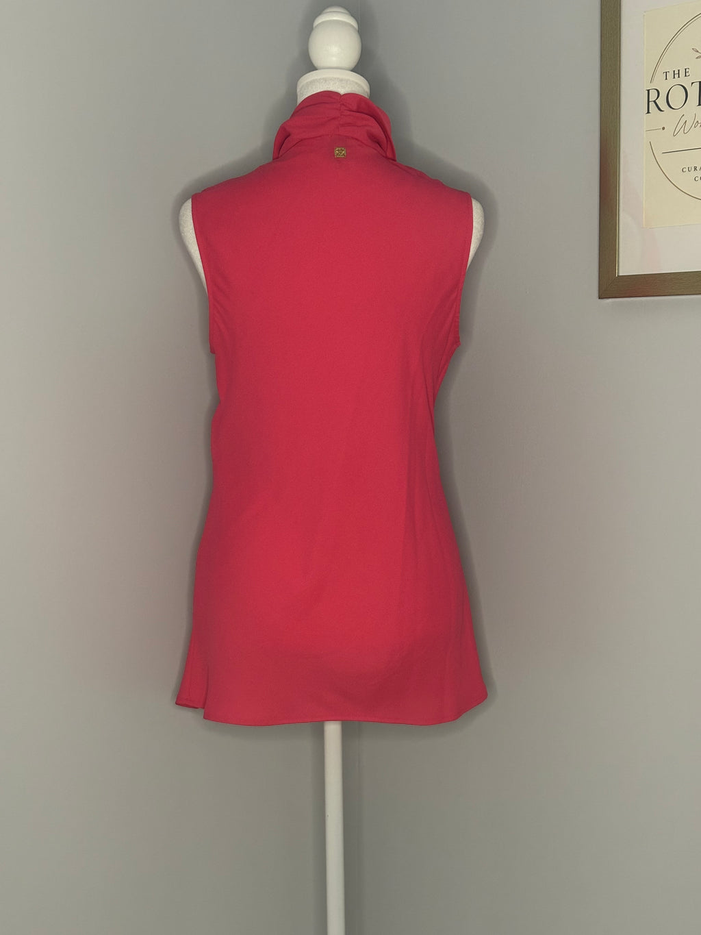 Anne Klein Sleeveless Tie-Neck Blouse – Size 10
