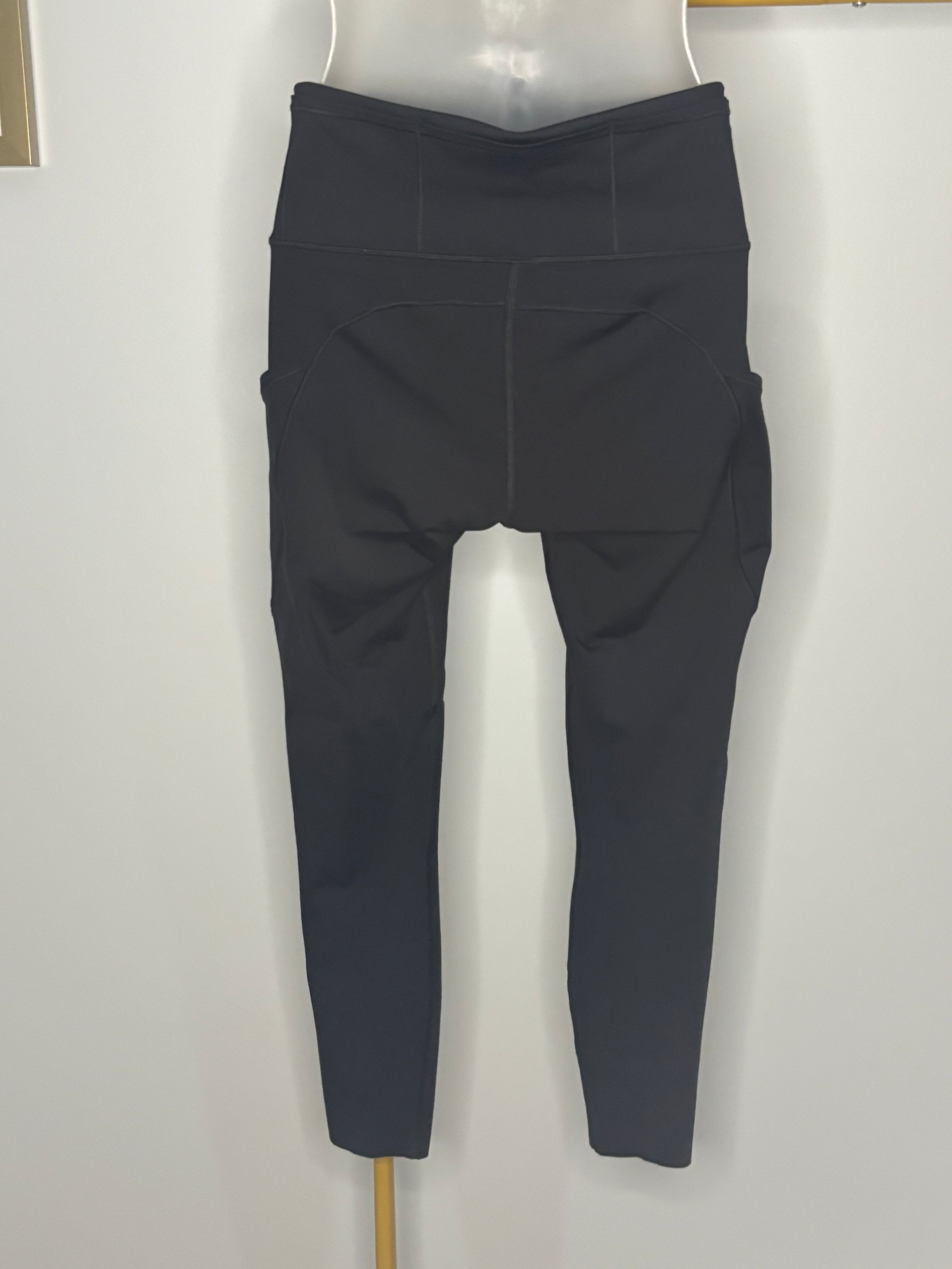 Lululemon Performance Crop Leggings with Side Pockets | Size 8
