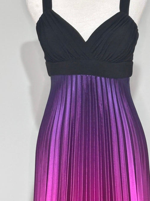 Betsy & Adam Ombre Pleated Evening Gown – Size 6