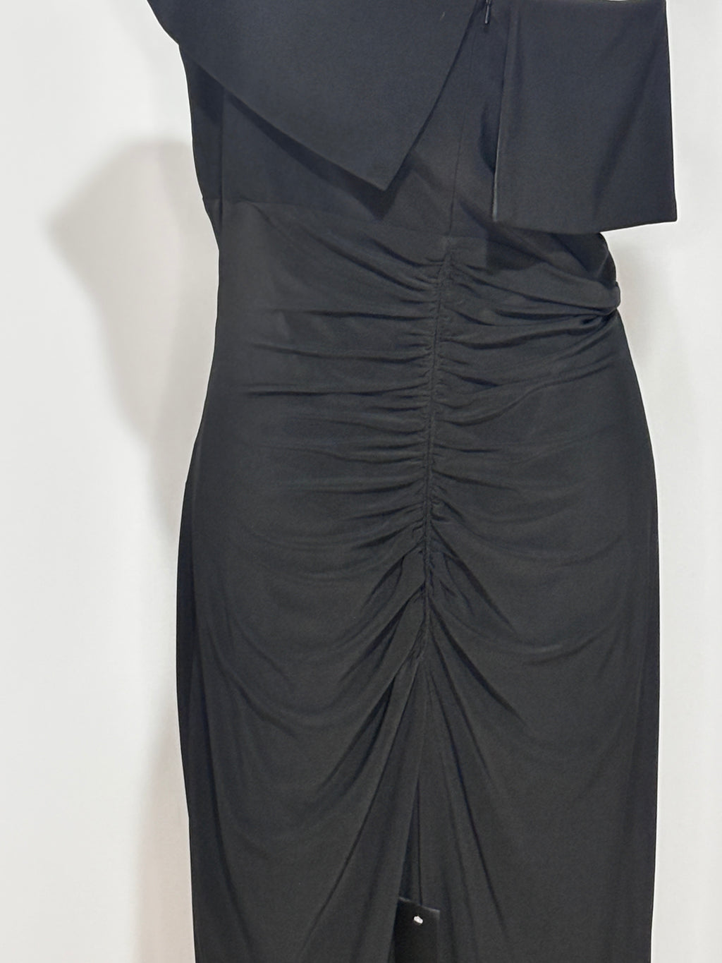 B.A. Nites Black Off-the-Shoulder Midi Dress - Size 12 (NWT)