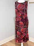 Laura Paisley Ruched Dress