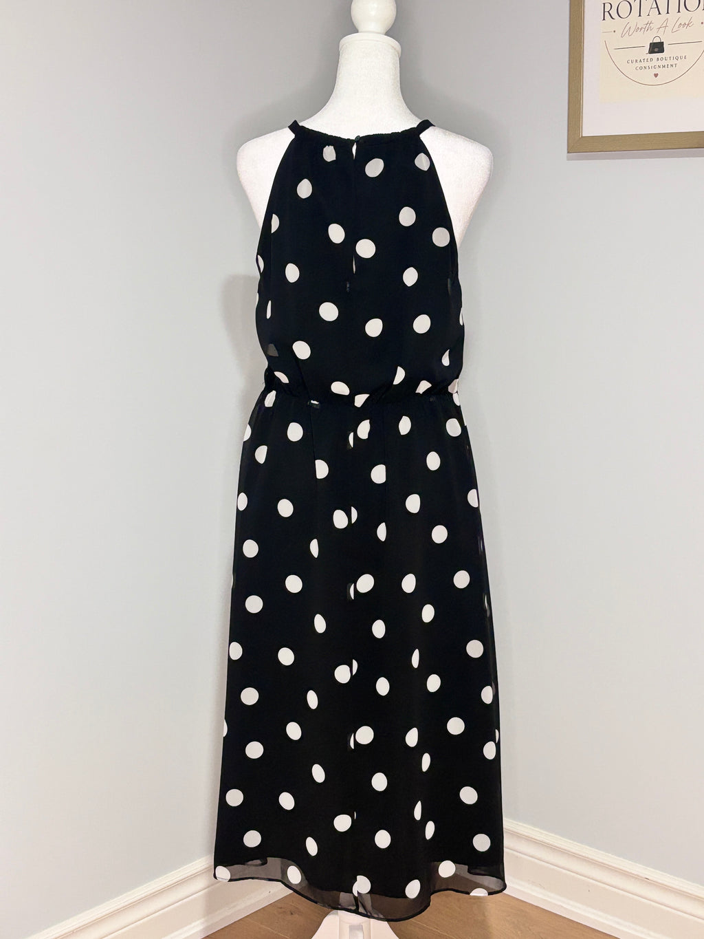 Banana Republic Polka Dot Midi Dress