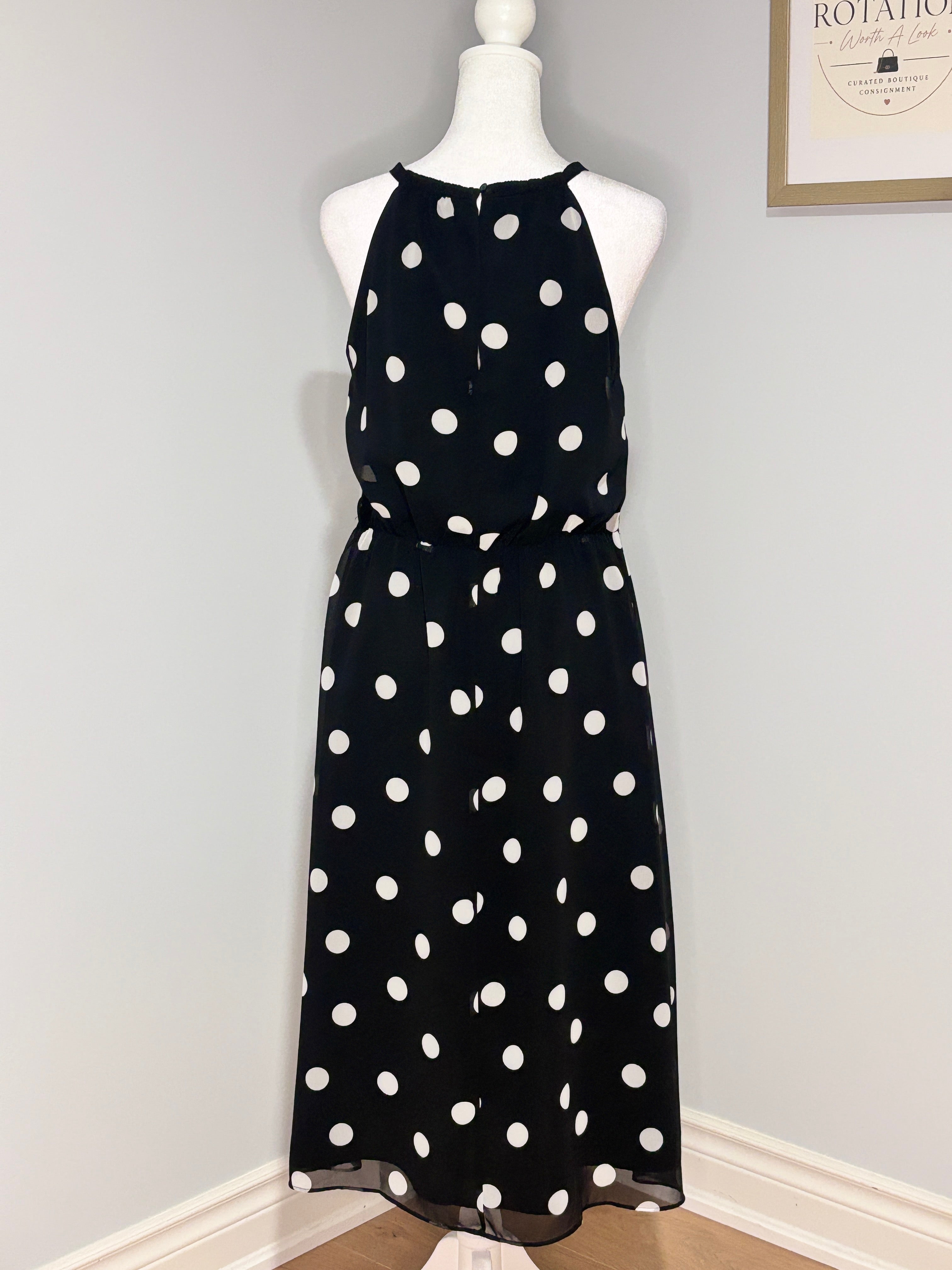 Banana Republic Polka Dot Midi Dress