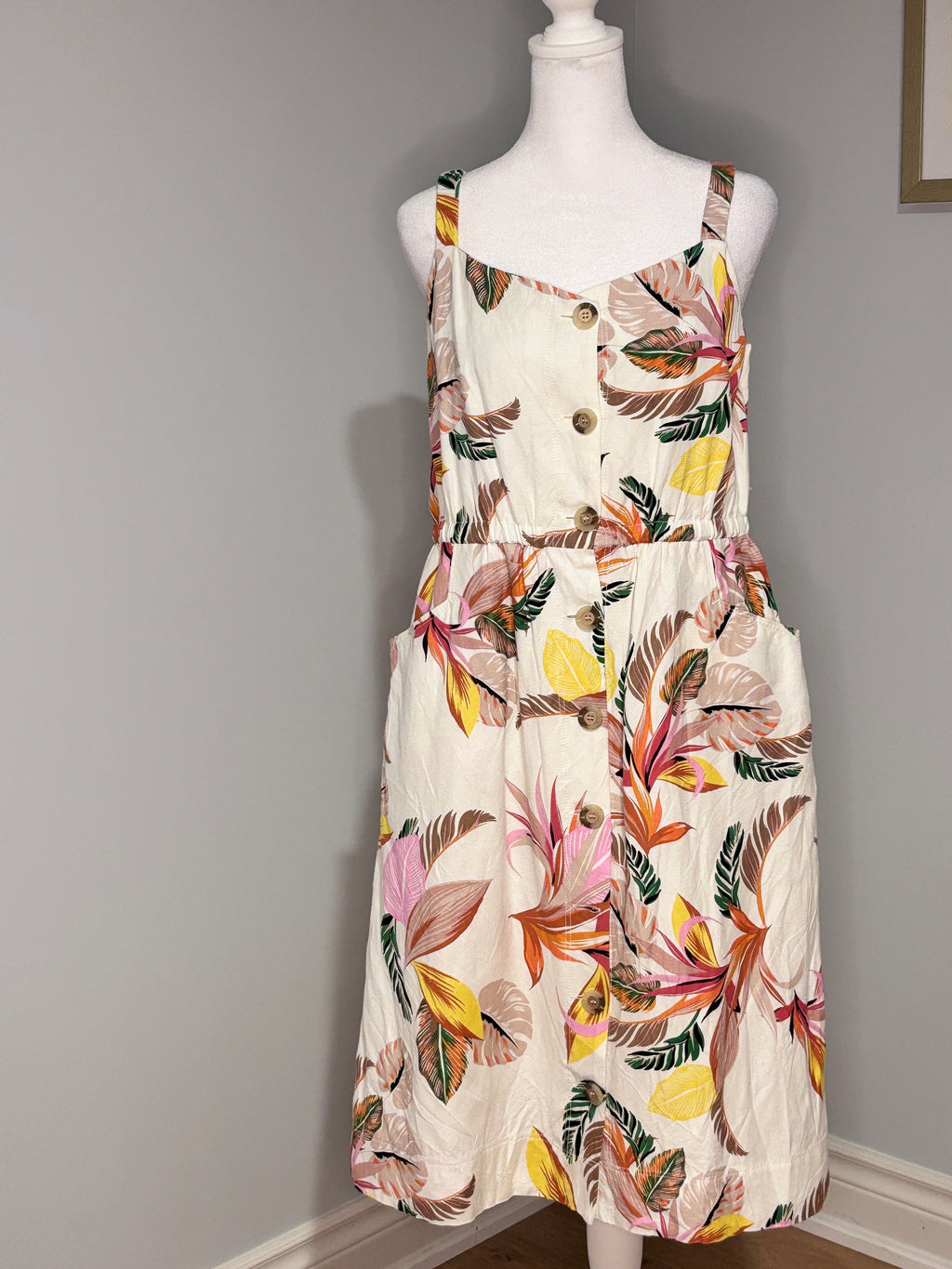 Melanie Lyne Tropical Print Sundress