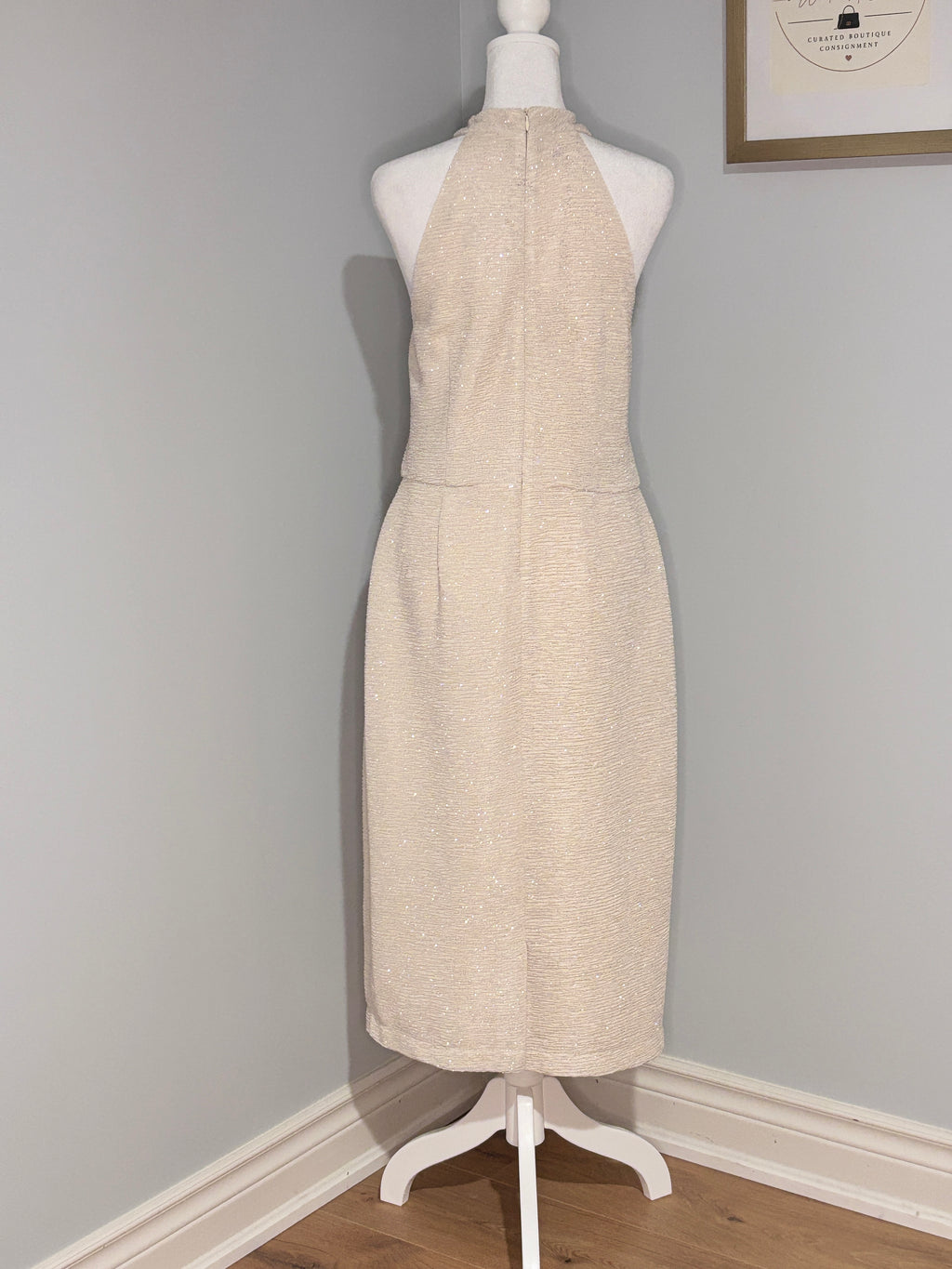 Maggy London for Melanie Lyne – Shimmer Halter Dress