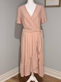 Laura Eyelet Faux Wrap Midi Dress – NWT – Size 12