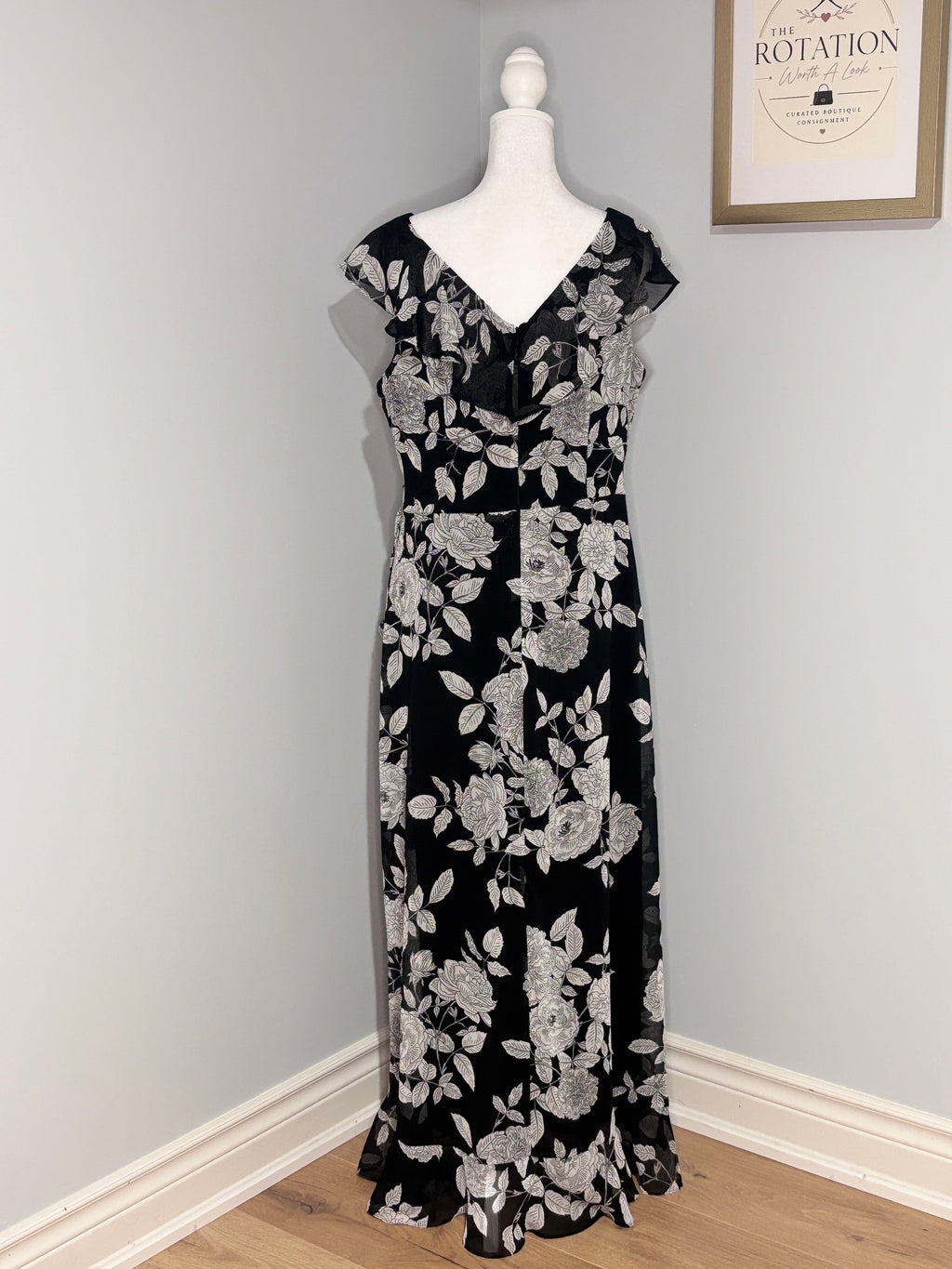Maggy London for Melanie Lyne Floral High-Low Dress – Size 12