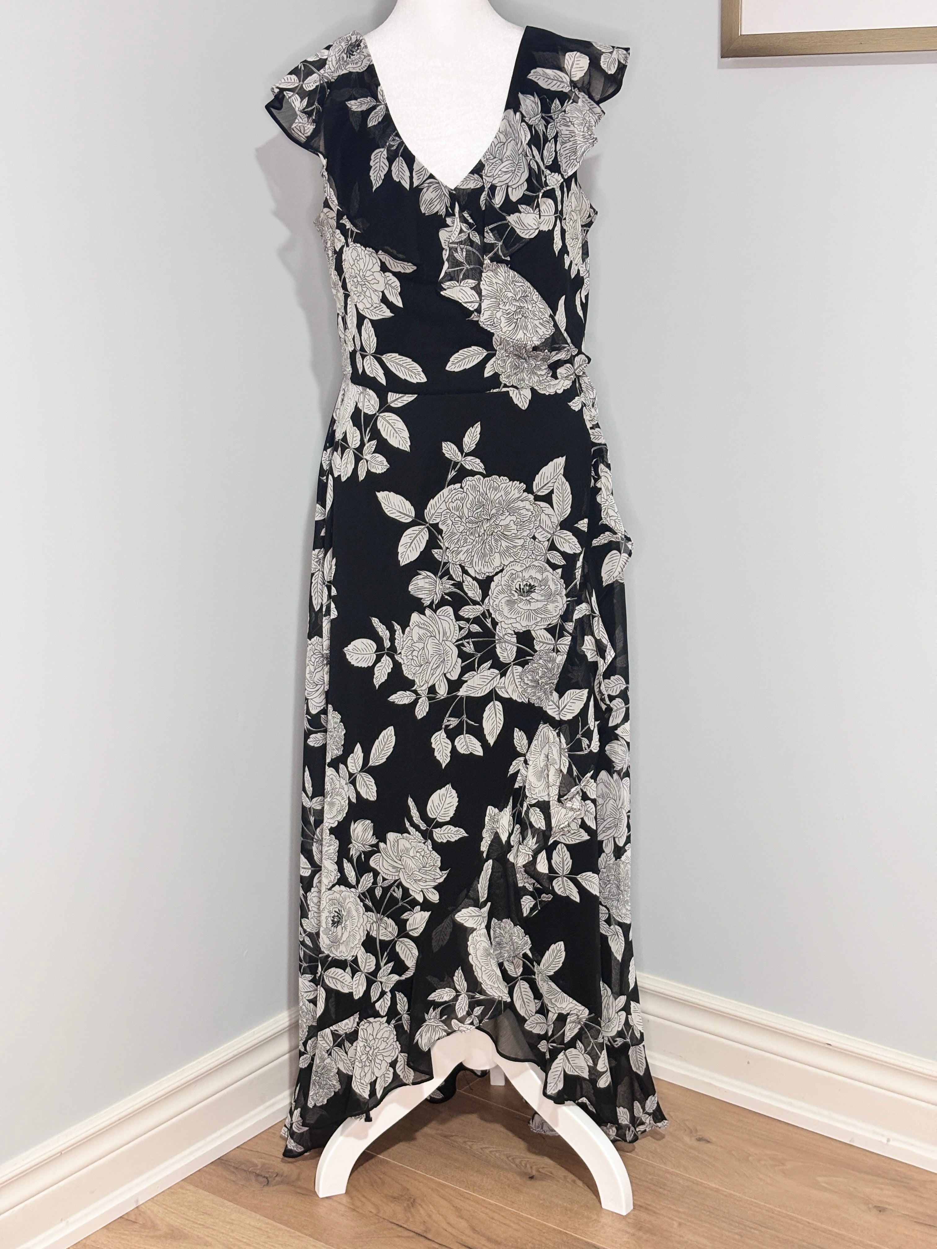 Maggy London for Melanie Lyne Floral High-Low Dress – Size 12