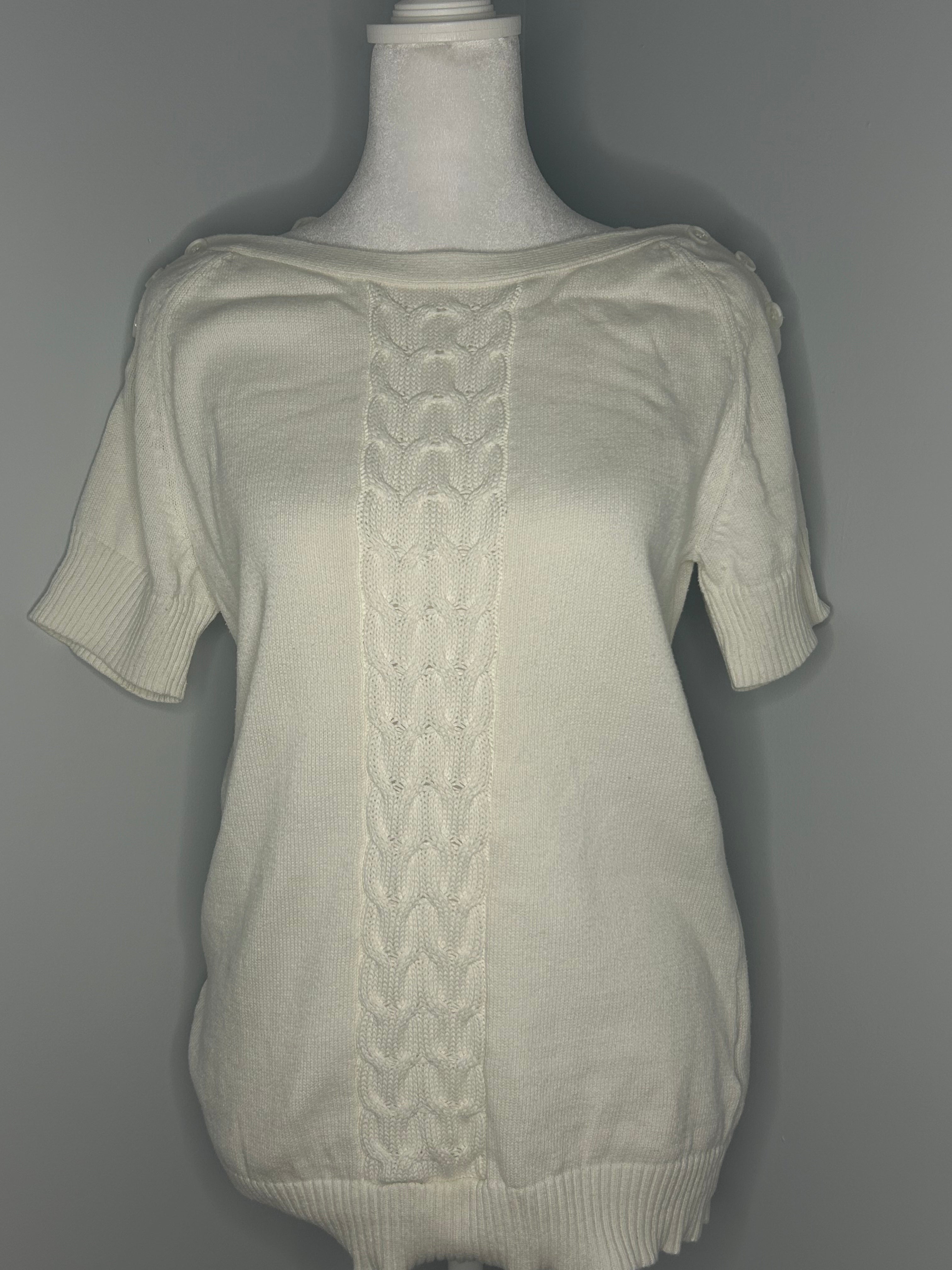 RW & CO. Cable Knit Sweater Top