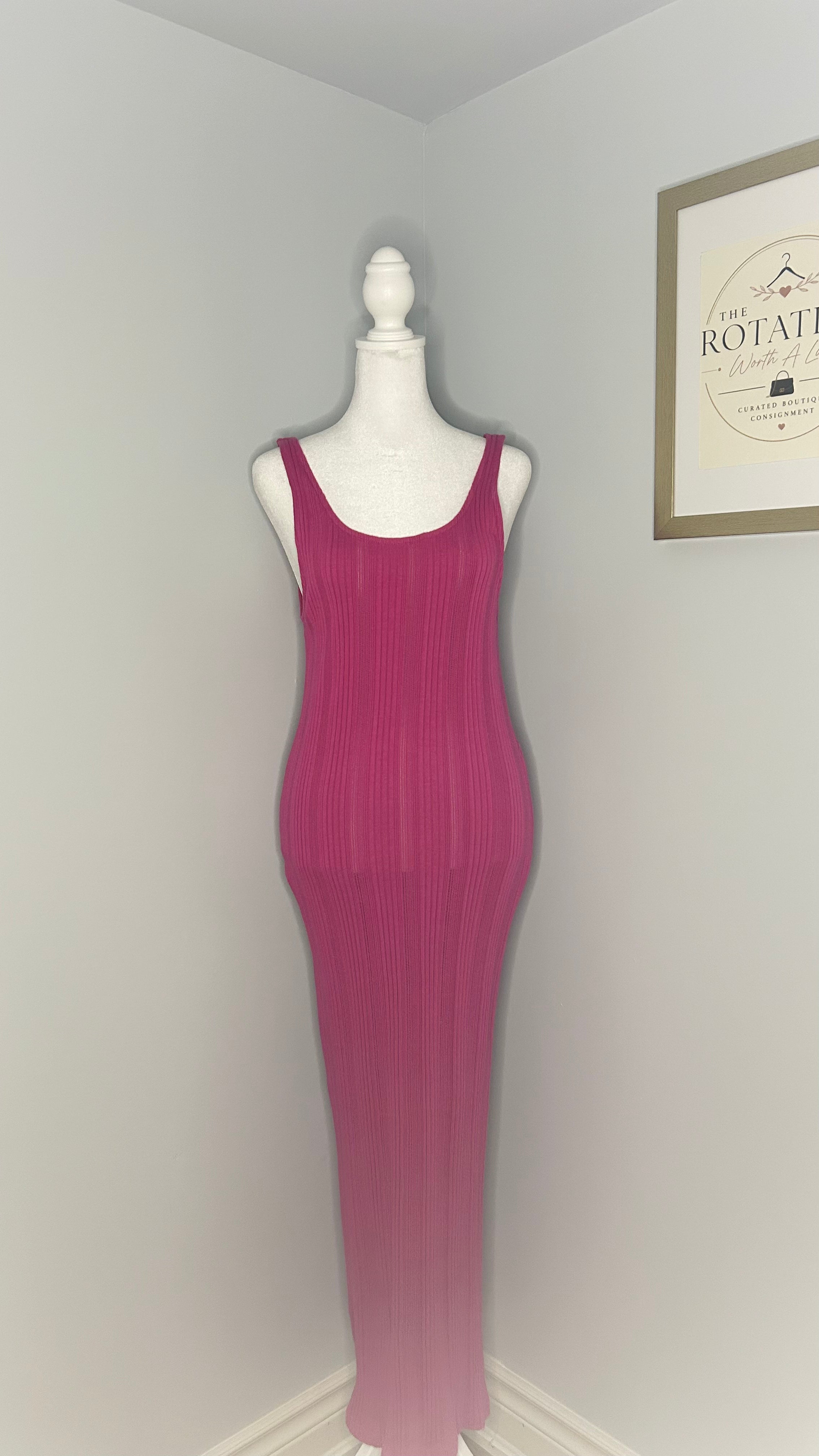 Zara Ribbed Maxi Dress