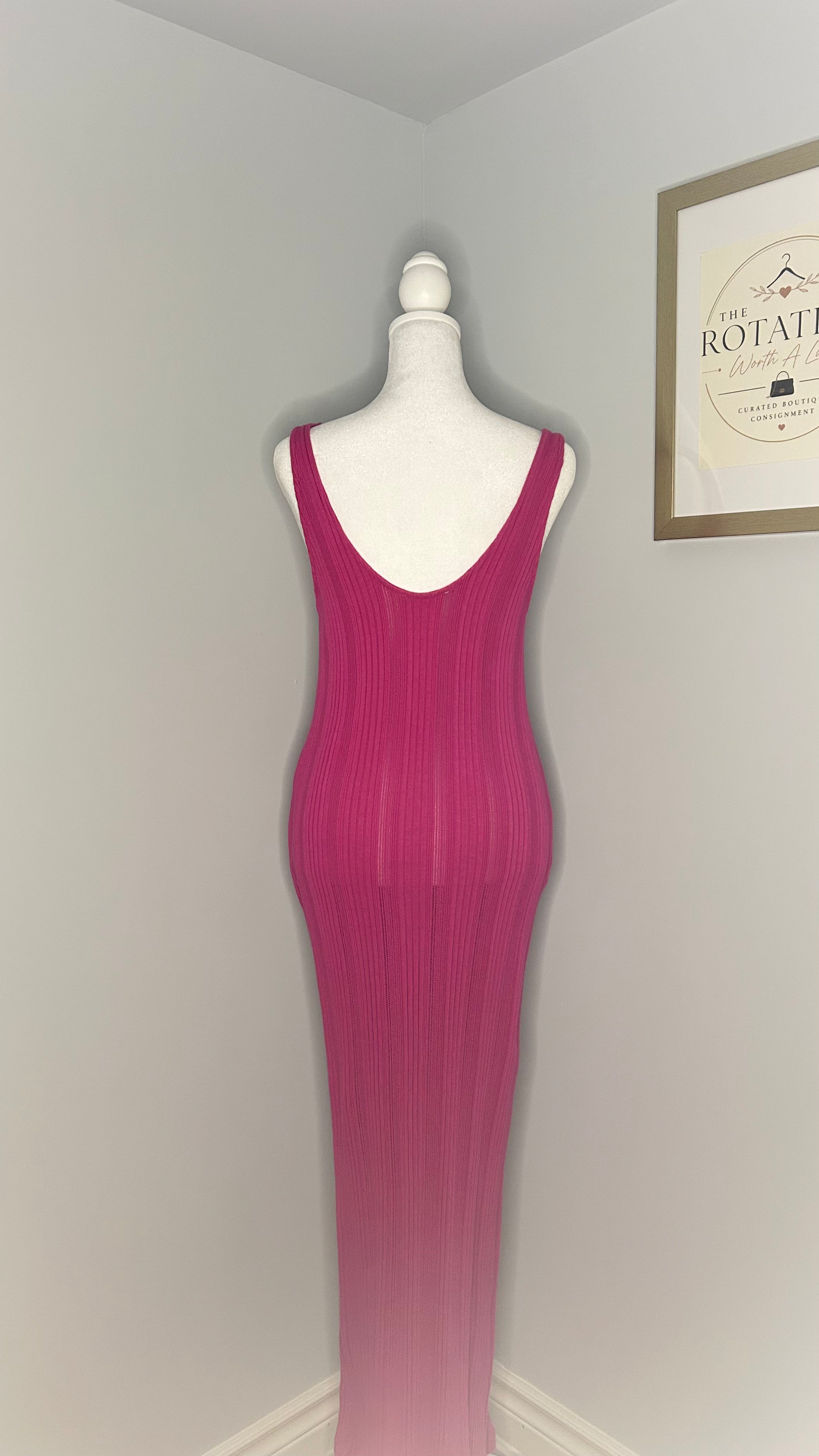 Zara Ribbed Maxi Dress