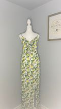 Boohoo Lemon Print Maxi Dress