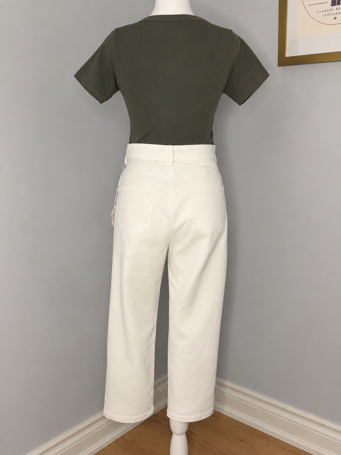 Suko White Denim Capri Jeans  Size 10
