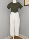 Suko White Denim Capri Jeans  Size 10