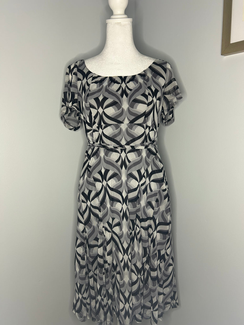 Esprit Printed Chiffon Dress – Size Small