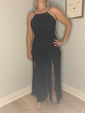 Forever 21 Black Wide-Leg Jumpsuit – Size Large