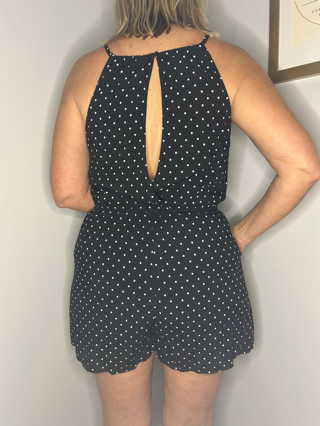 Old Navy Polka Dot Romper - Size Medium