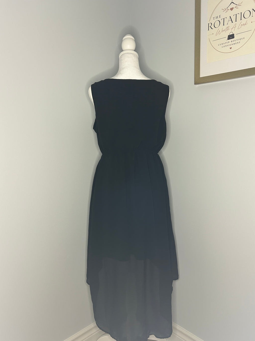 Candy Couture Black High - Low Dress Size Large
