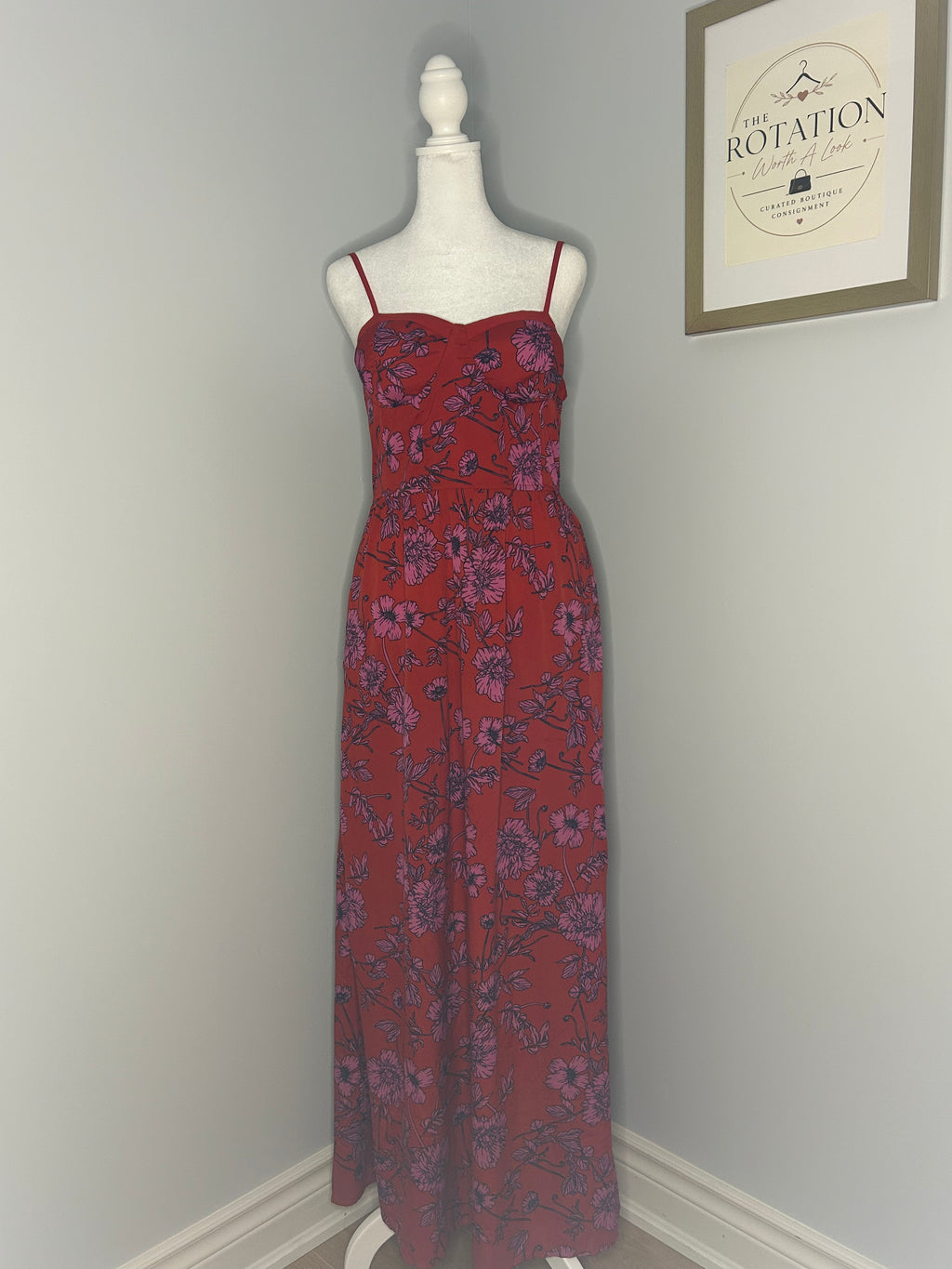 BOG Collective Floral Maxi Dress - Size Large