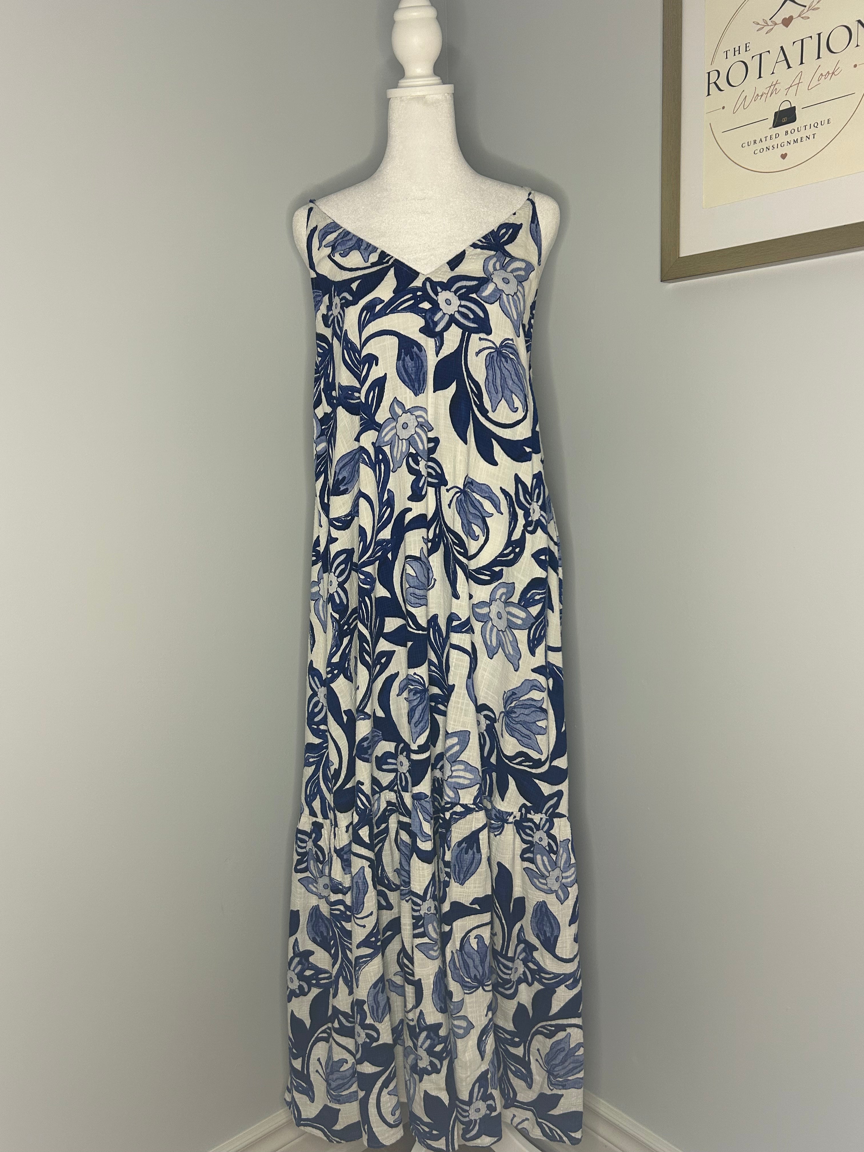 H&M Floral Maxi Dress – Size Large
