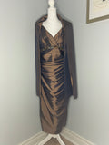 Crystel Elite Evening Dress with Matching Shawl  Size: 14