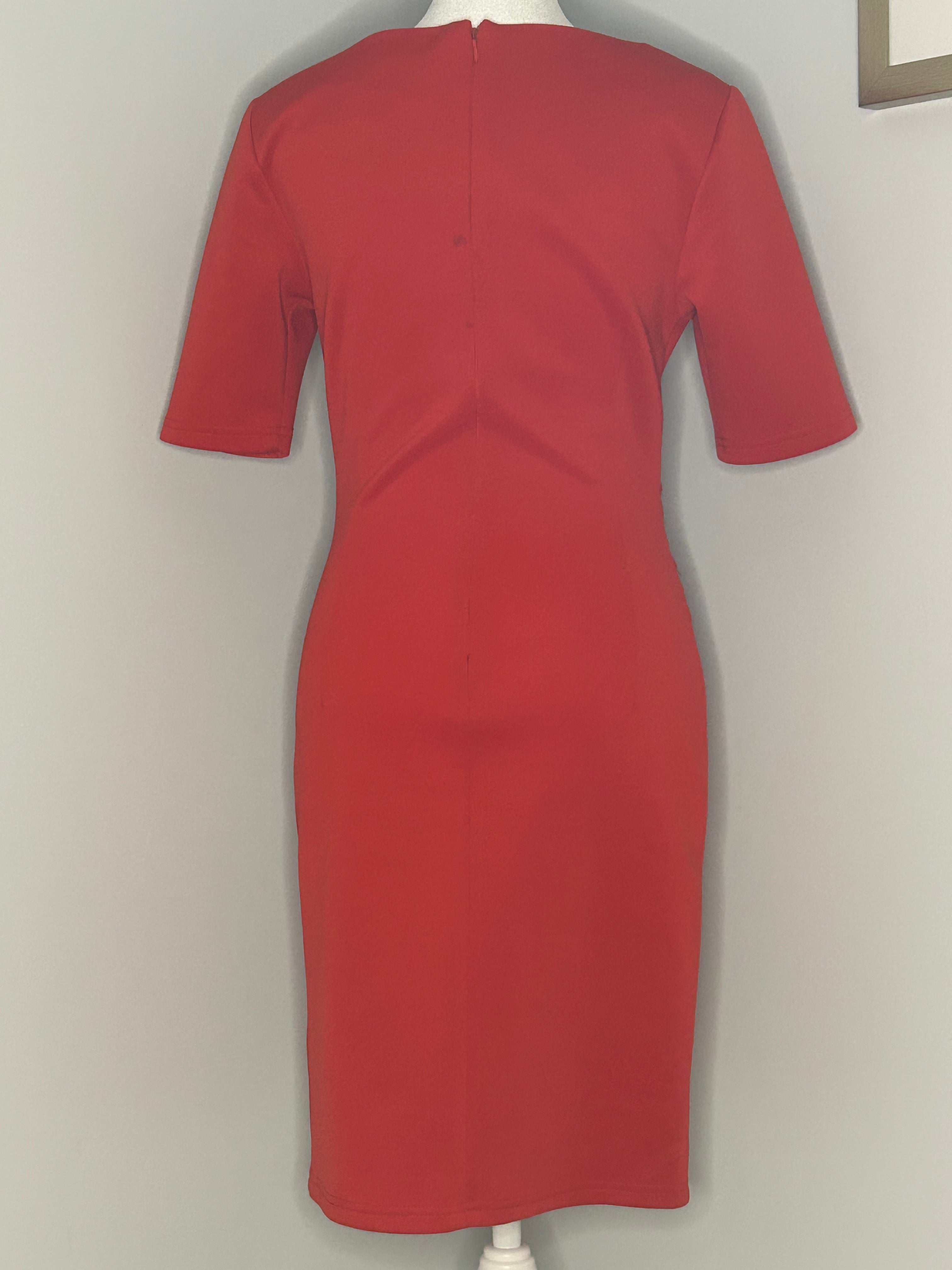 Suzy Shier Ruched Sheath Dress  Size: Small