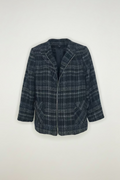 Cleo Plaid Moto-Style Jacket  Size: 14