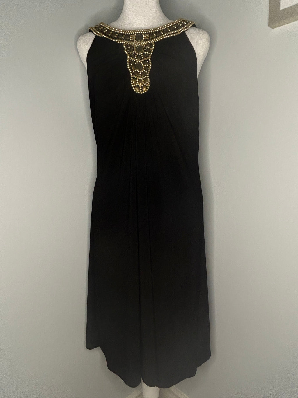 Jessica Black Embellished Cocktail Dress  Size: 14