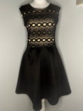 Finn & Clover Black Lace Fit & Flare Dress  Size: Medium