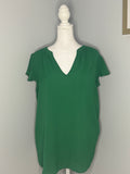 Reitman's Green Flutter Sleeve Top
