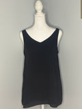 Black Sleeveless Work Blouse