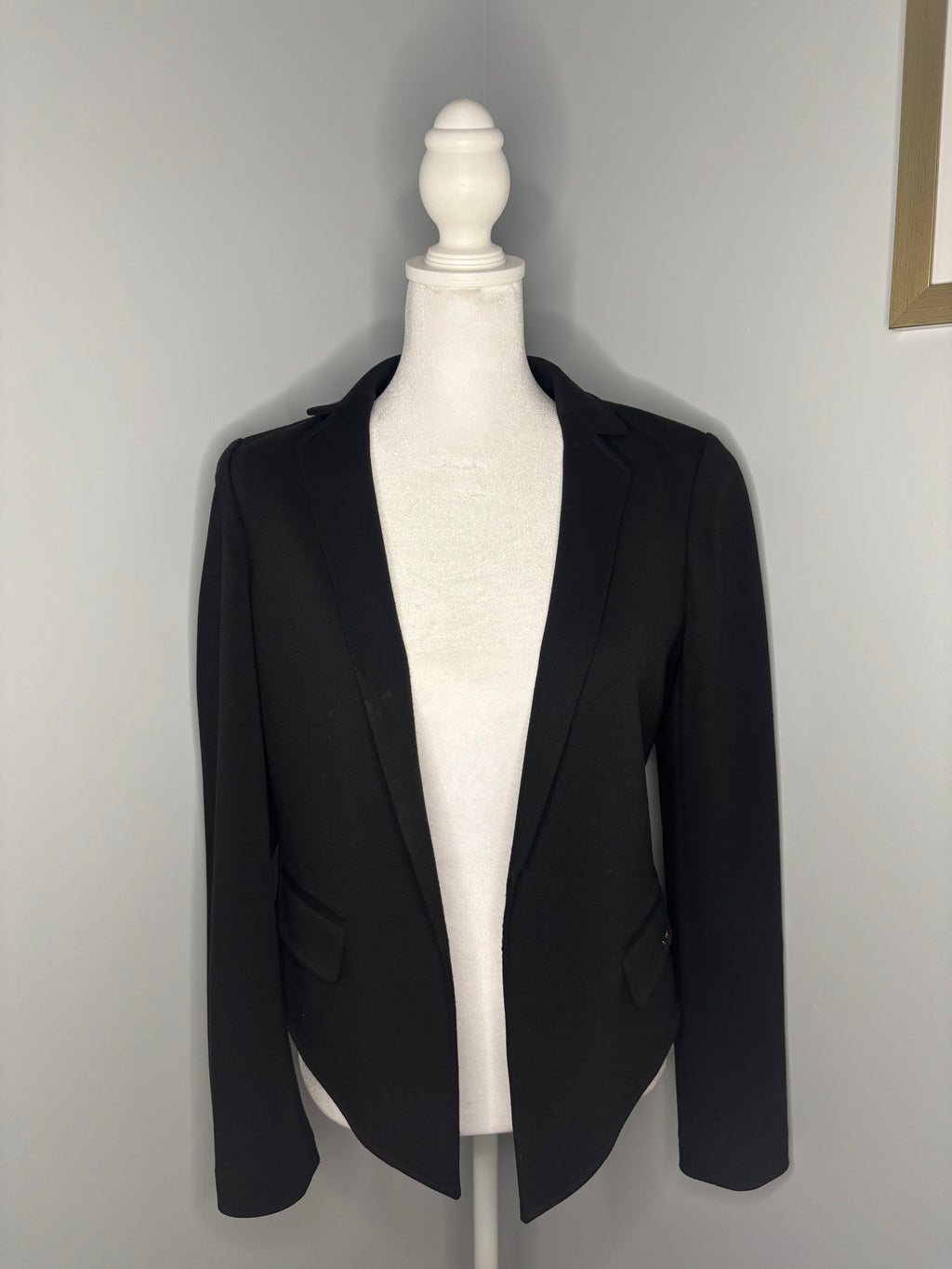 Calvin Klein Black Open-Front Blazer
