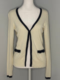 Chic by Jacob Contrast Trim Cardigan