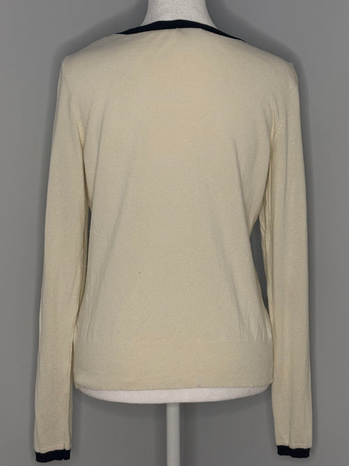 Chic by Jacob Contrast Trim Cardigan