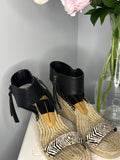 Dolce Vita Zebra Print Espadrille Wedge Sandals | Size 9.5