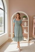 Doe & Rae Smocked Polka Dot Dress – Size Medium