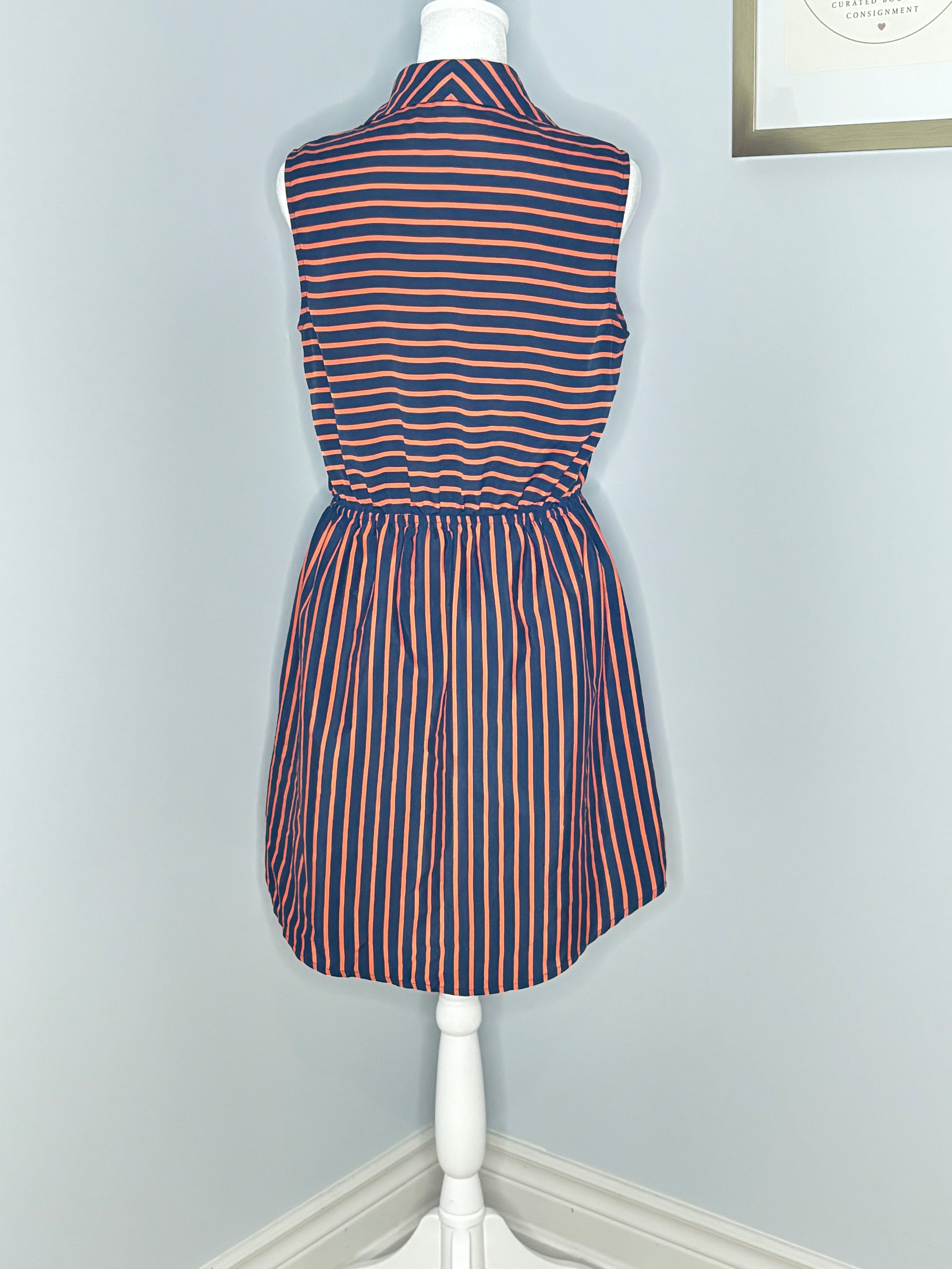 BeBop Striped Sleeveless Shirt Dress – Size Medium