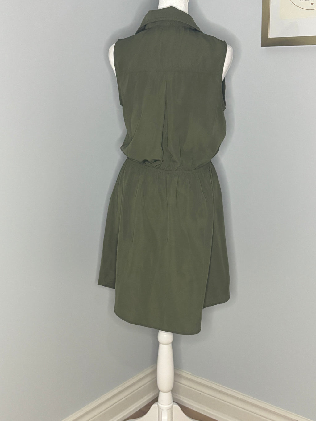 Bebop "Be You Be Free" Olive Utility Dress – Size Medium