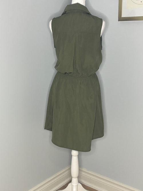 Bebop "Be You Be Free" Olive Utility Dress – Size Medium