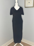 EN/KA Black Cocoon Midi Dress – Size Small