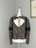 American Eagle Floral Lace Detail Blouse  Size M