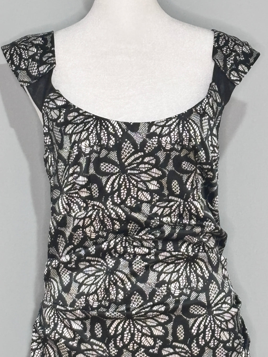 London Times Floral Textured Sheath Dress – Size 10