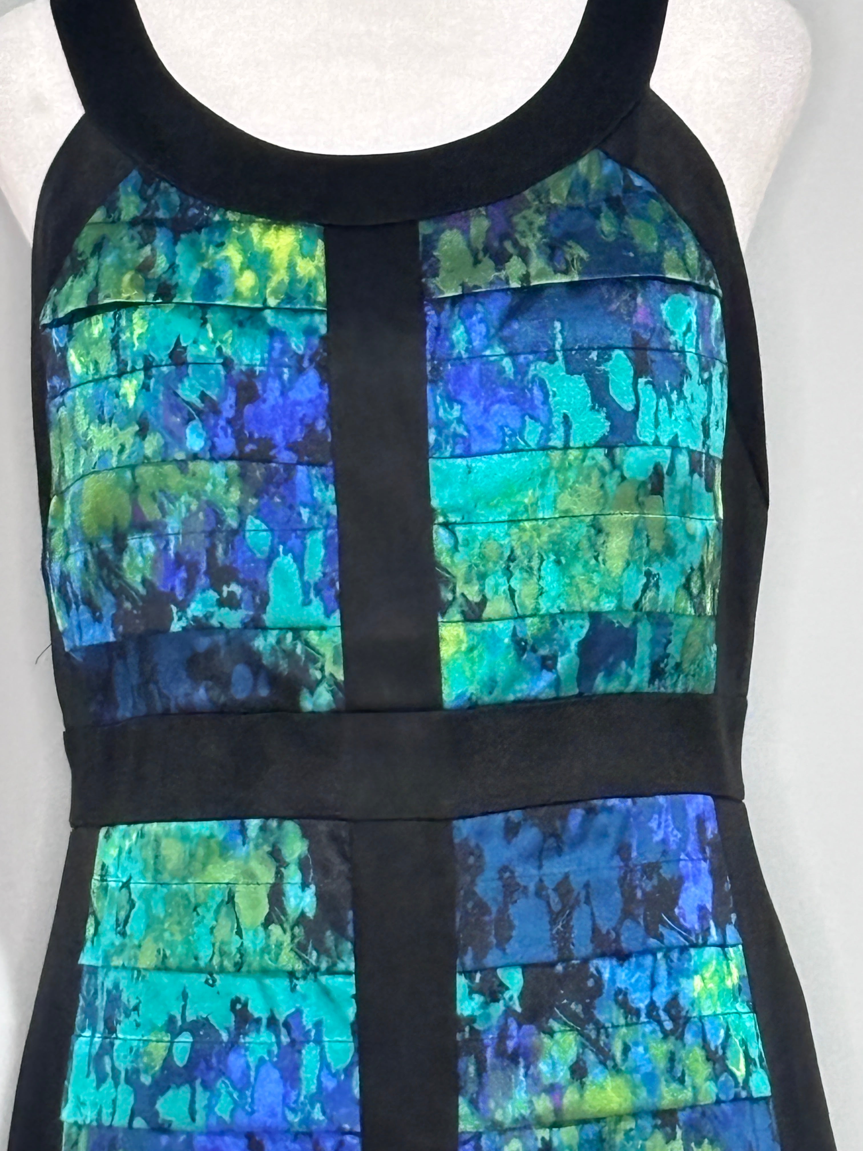 JAX Watercolor Panel Sheath Dress – Size 12