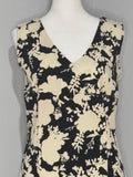 Laura Black & Ivory Floral Sheath Dress – Size 12 (NWT)